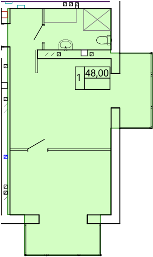 1-кімнатна 48 м² в ЖК Gentleman Park від 21 350 грн/м², Тернопіль