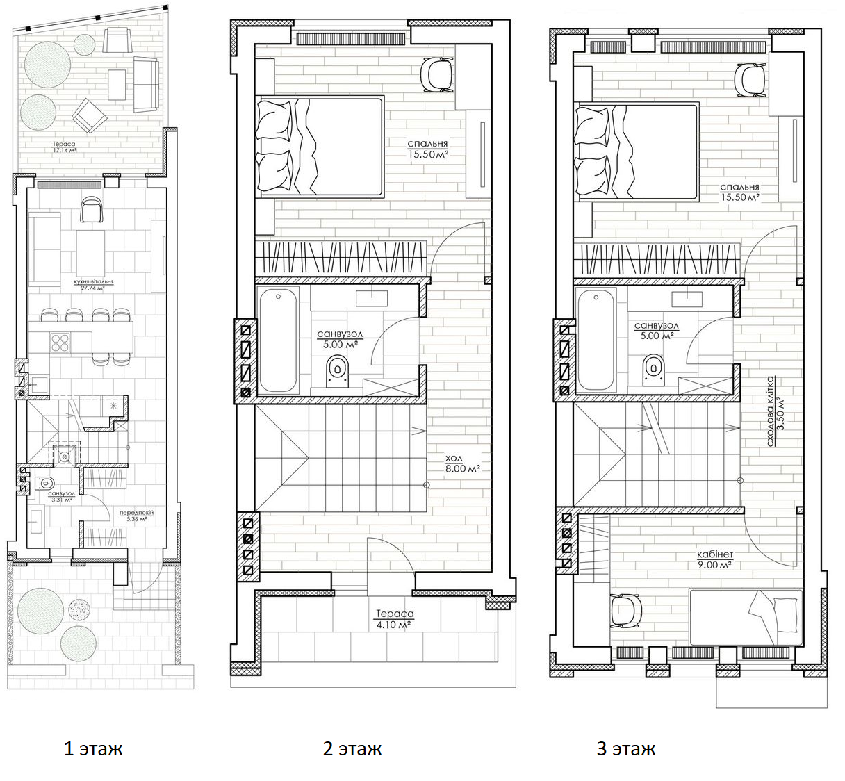 Таунхаус 122 м² в КМ Riverside від 16 475 грн/м², м. Умань