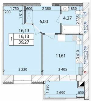 1-кімнатна 39.27 м² в ЖК Масани Лісовий від 15 200 грн/м², Чернігів