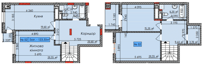 Двухуровневая 123.35 м² в ЖК Европейский квартал от 20 450 грн/м², Черновцы