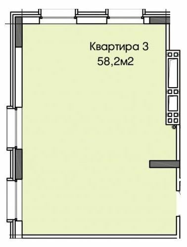 2-кімнатна 58.2 м² в ЖК West Hall від 25 000 грн/м², Дніпро