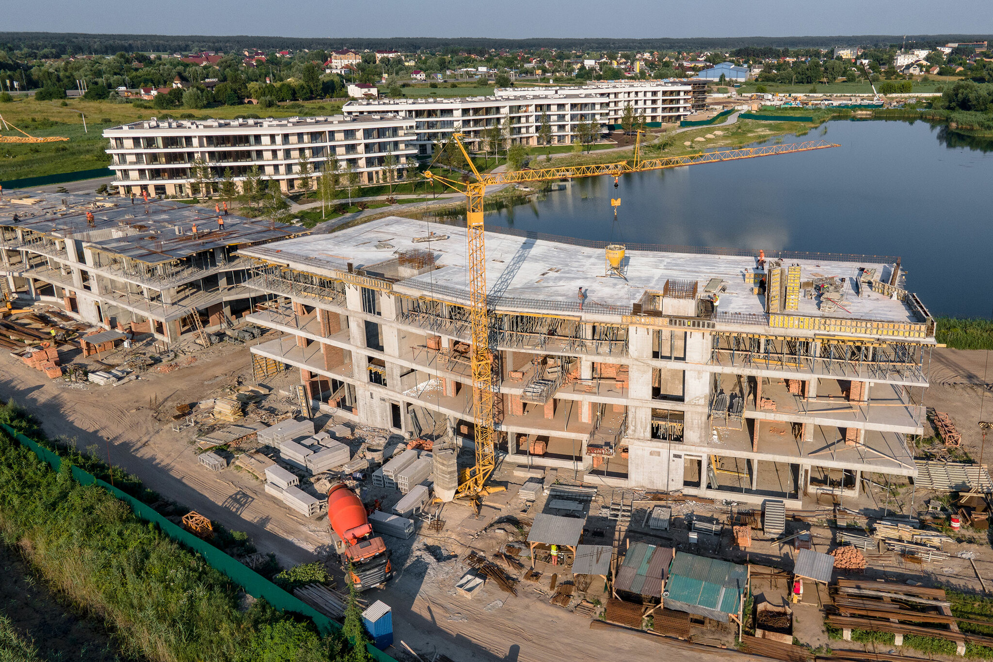 Ход строительства ЖК Park Lake City, июль, 2021 год