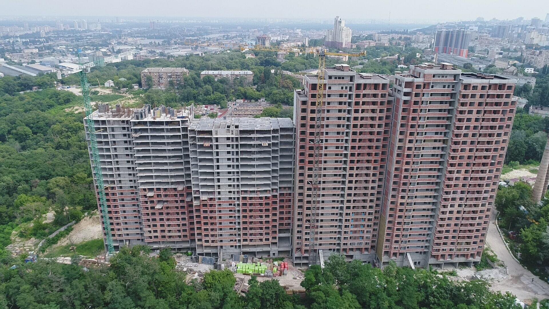 Хід будівництва ЖК Кирилівський Гай, серп, 2021 рік