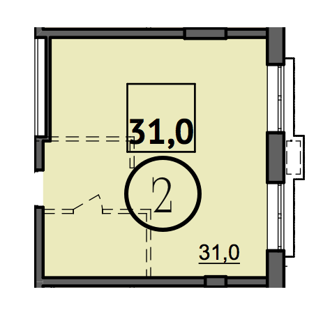 1-кімнатна 31 м² в Дохідний будинок Salve від 41 150 грн/м², Одеса