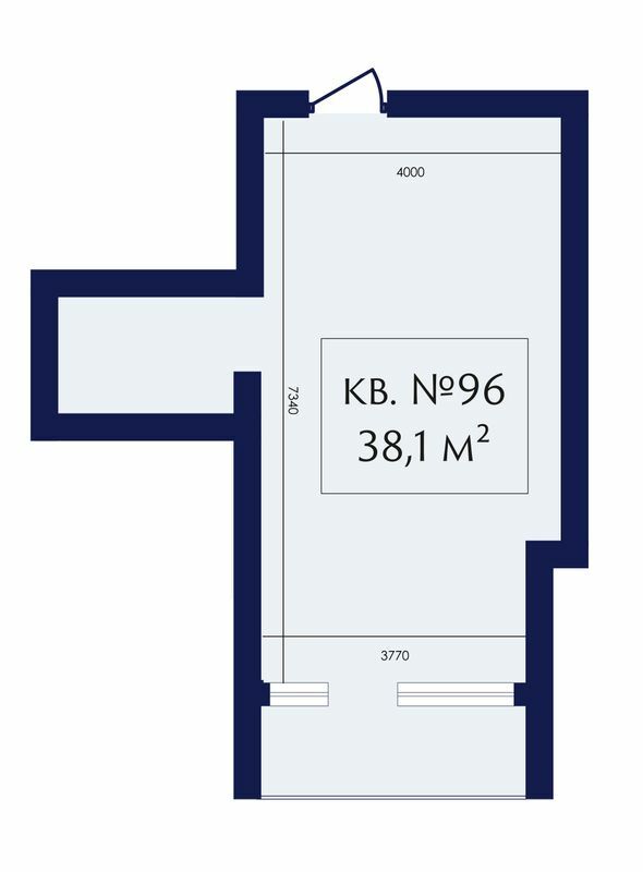 Свободная планировка 38.1 м² в ЖК MAGНИТ. Дом на Фонтане от застройщика, Одесса