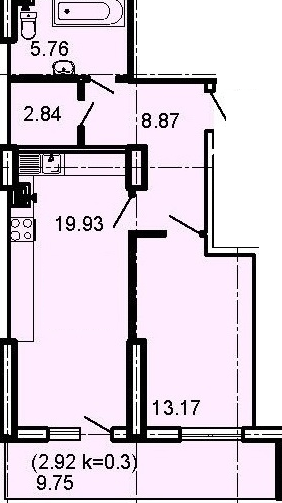 1-комнатная 54.5 м² в ЖК Акрополь от 31 800 грн/м², Одесса