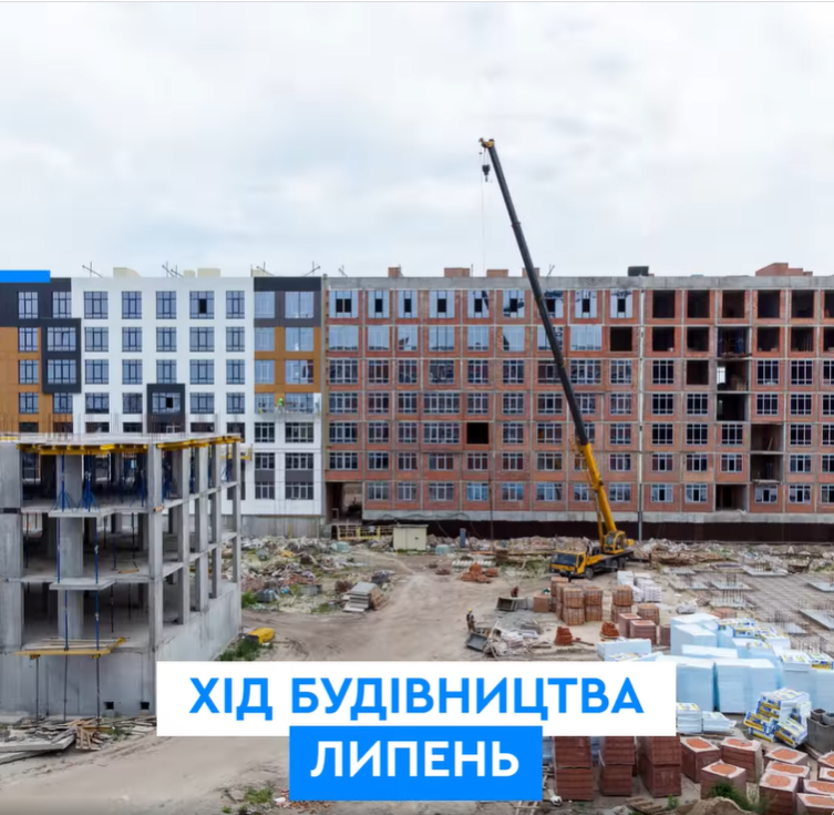 Ход строительства ЖК Riverside, июль, 2021 год