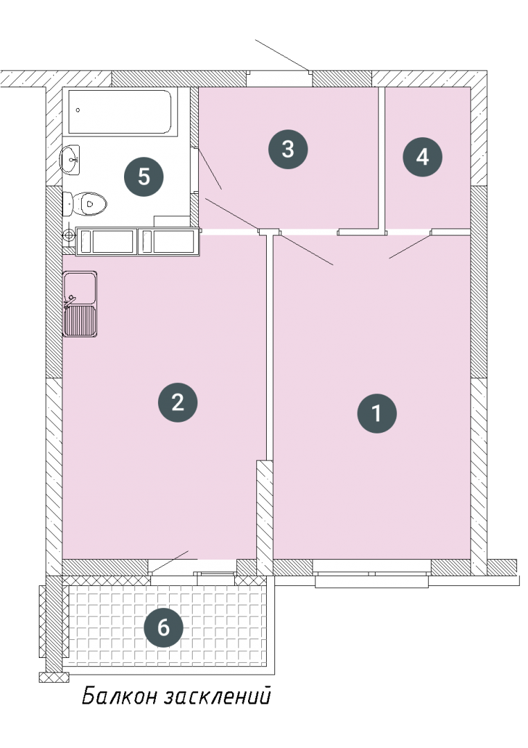 1-кімнатна 44.99 м² в ЖК Святобор від 39 525 грн/м², Київ