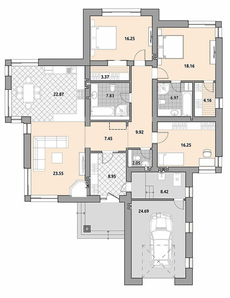 Коттедж 181 м² в КГ Провесень от 31 050 грн/м², Львов