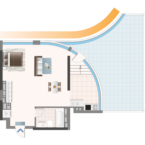 1-комнатная 77.33 м² в ЖК Oasis от 41 500 грн/м², Киев