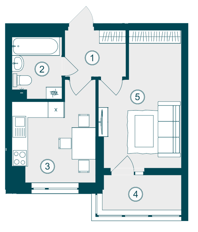 1-кімнатна 36.86 м² в ЖК Skyfall від 32 700 грн/м², Львів