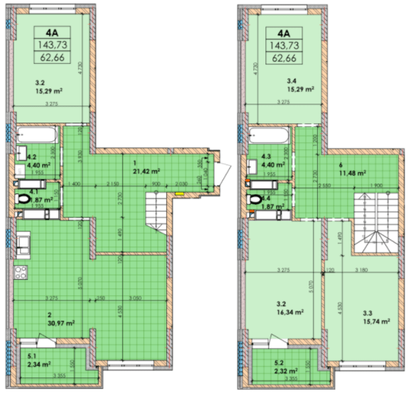 Дворівнева 143.73 м² в ЖК Дніпровська Мрія від 24 000 грн/м², Київ