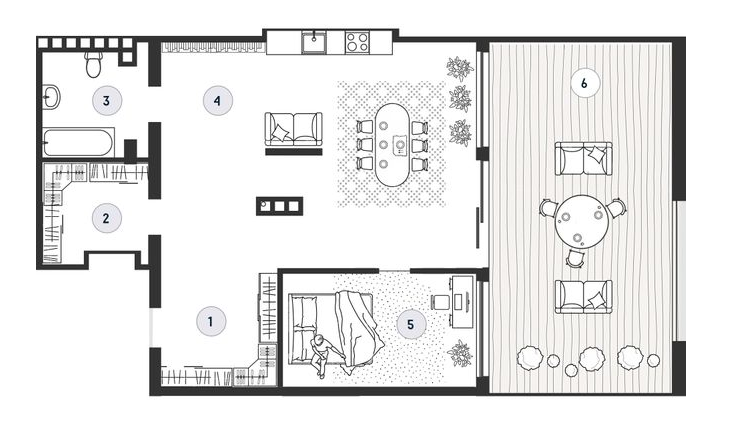 1-комнатная 81.4 м² в ЖК Club House GREY от 22 000 грн/м², г. Кривой рог