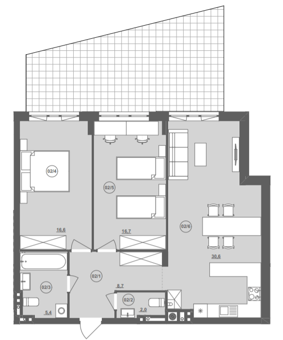 2-кімнатна 79.98 м² в ЖК ІНЖИР від 25 000 грн/м², Львів