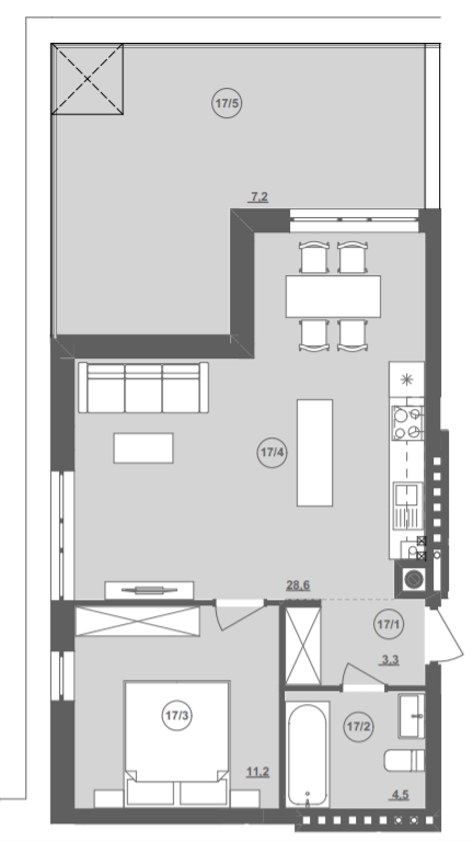 1-комнатная 54.68 м² в ЖК ИНЖИР от 26 000 грн/м², Львов