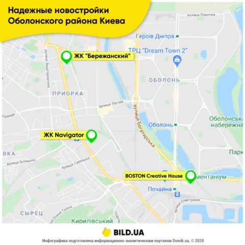 Надежные новостройки Оболонского района Киева