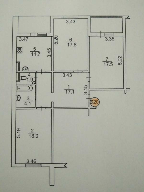 Продажа 1-комнатной квартиры 55 м², Николая Закревского ул., 97А