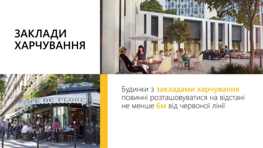 Украинские архитекторы рекомендуют по новому размещать заведения питания в жилых домах