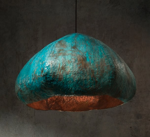 Стильная медная лампа Copper Flower от Сергея Махно