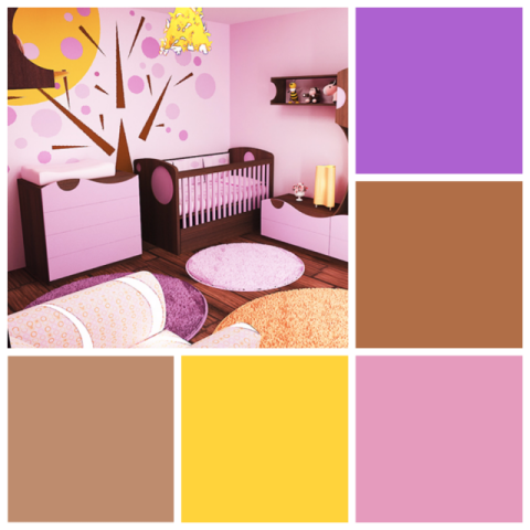 Лучшие цветовые сочетания для детской комнаты девочки: фотоподборка