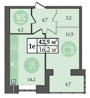 Аренда 2-комнатной квартиры 61 м², Славы бул., 40А