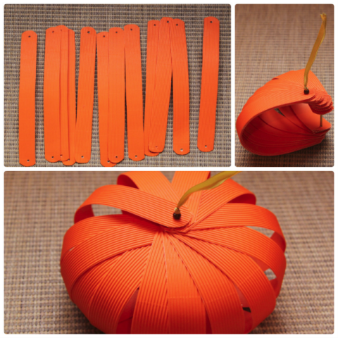 Как сделать 3D тыкву на Хэллоуин из бумаги