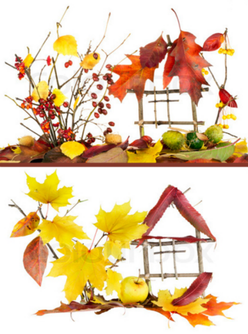 ТОП-5 креативных аппликаций из листьев для декора дома