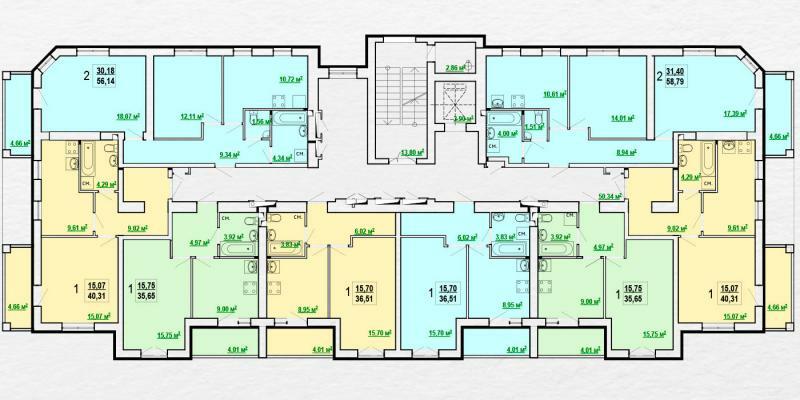 Продажа 1-комнатной квартиры 62 м², Искринский пер., 19