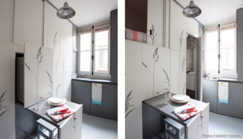 Пример эргономичной мини-квартиры площадью всего 8 метров