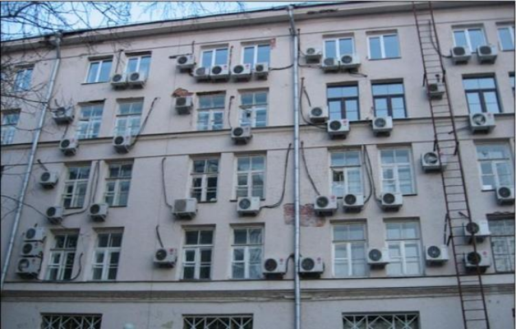 Законно ли устанавливать кондиционеры на фасадах многоэтажных домов