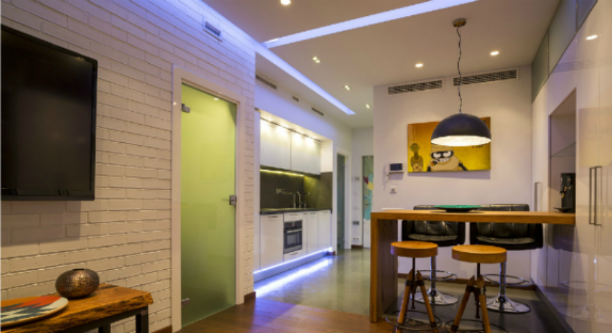 Светодизайн квартиры-студии: советы и идеи