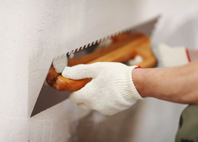Выравнивание стен в сухих и влажных помещениях