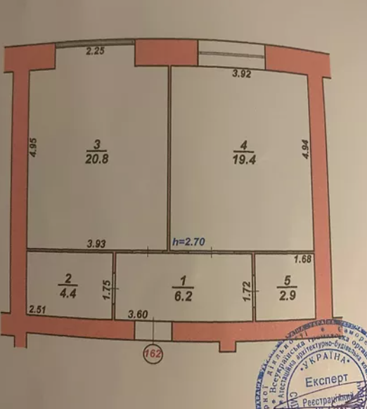 Продаж 1-кімнатної квартири 54 м², Старокостянтинівське шосе, 1Б