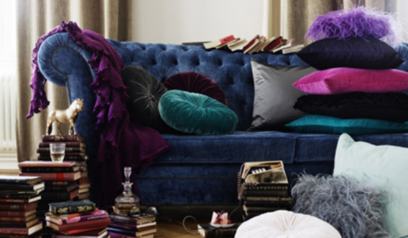 Применяем бархат в интерьере