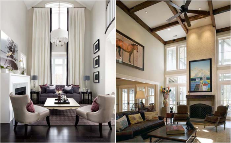 Шесть простых и эффективных способов визуально уменьшить высоту потолков