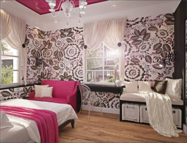 Интерьер комнаты для девушки 