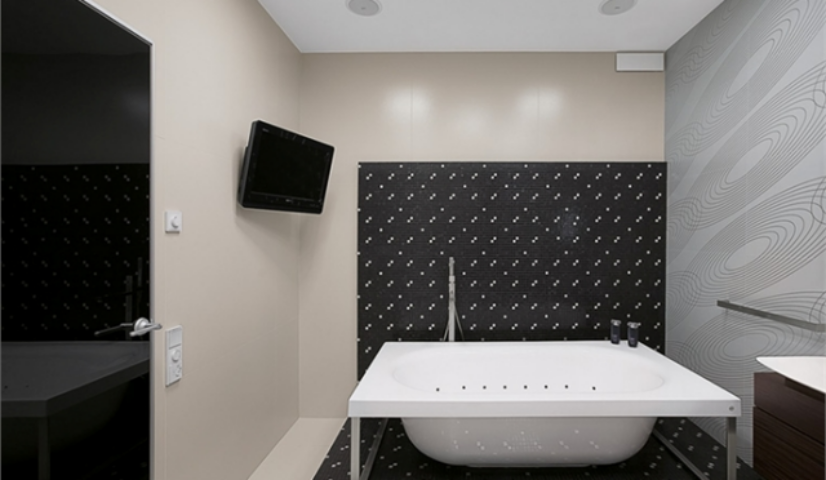 Черно-белые решения квартиры в Днепропетровске