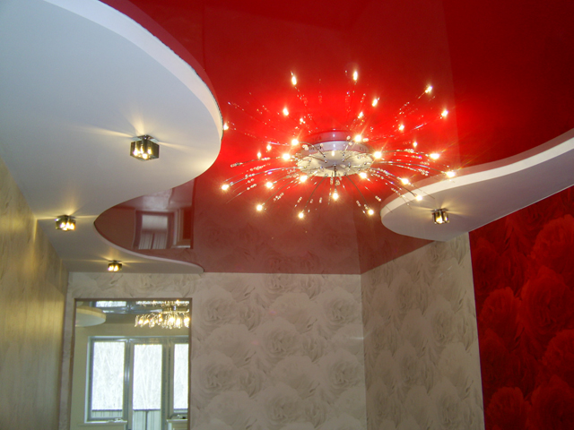 Дизайнерские натяжные потолки: множество решений
