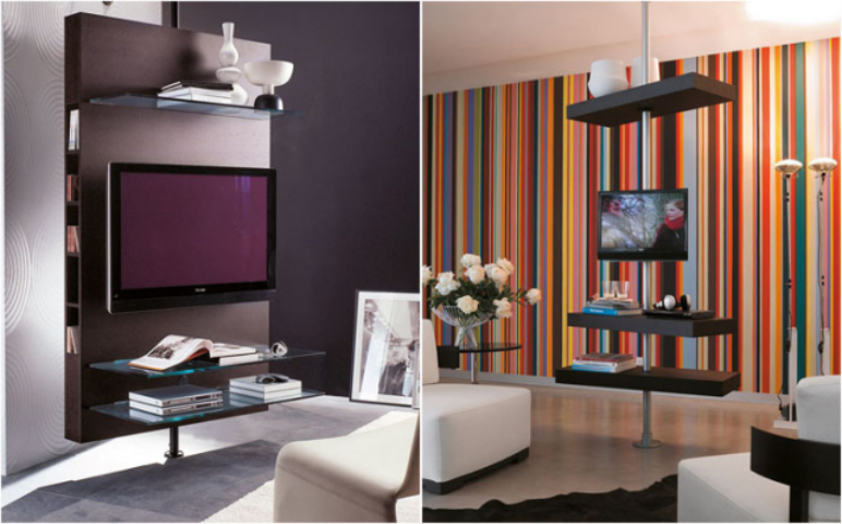 Современные тумбочки под телевизор, способные кардинально преобразить интерьер