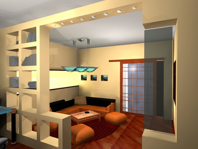 Дизайн интерьера узкой комнаты