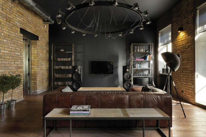 Эстетика лофта в старой киевской квартире