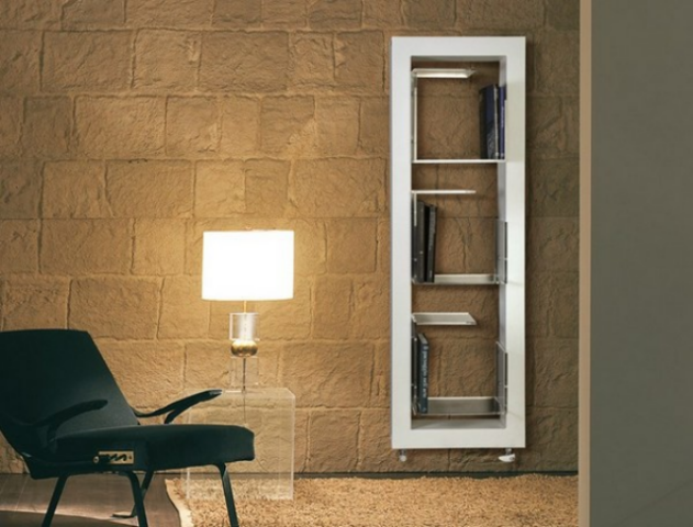 Радиаторы и полки - из ванной в гостиную
