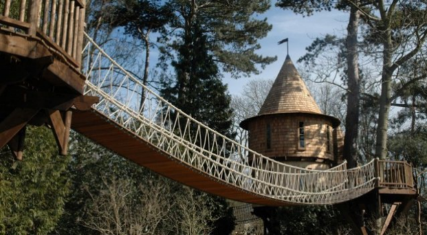 Британська сім'я живе в двох будиночках на деревах