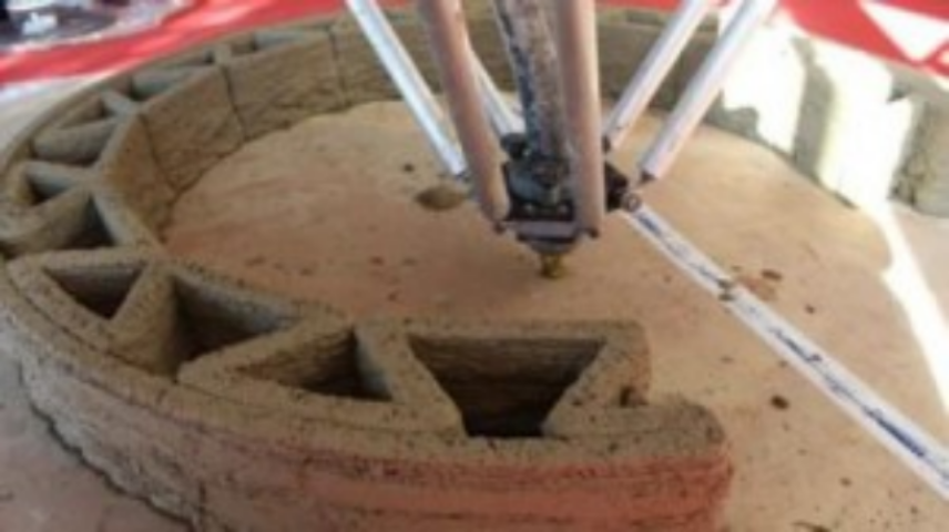 Разрабатывается 3D-принтер для строительства домов из глины