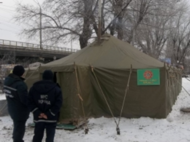 У столиці продовжують працювати мобільні пункти обігріву