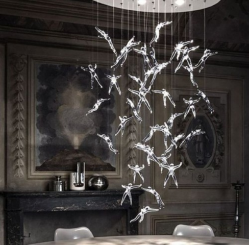 Cказочную атмосфера: светильник с ангелами