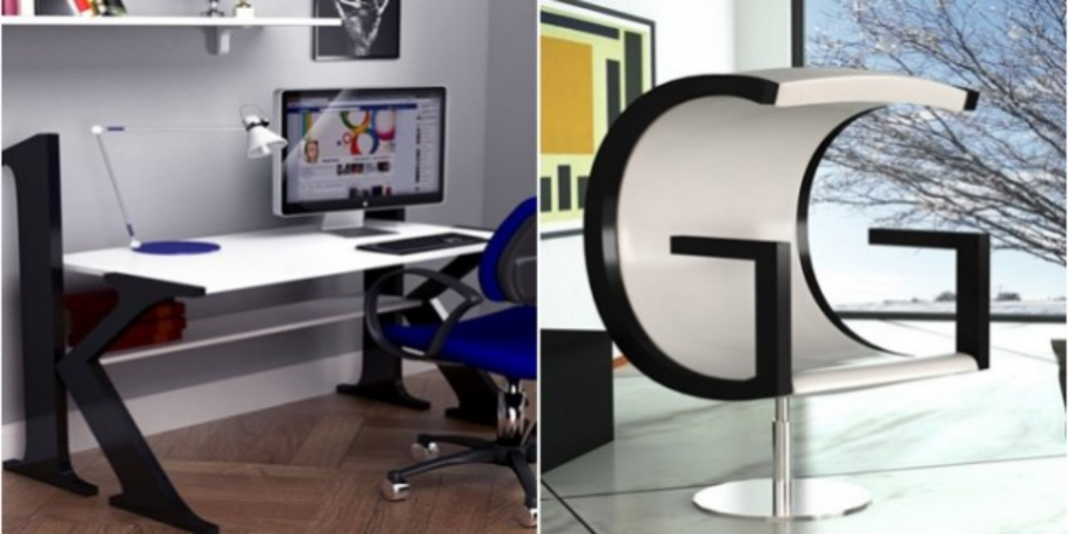 Меблі-алфавіт від італійського дизайнера