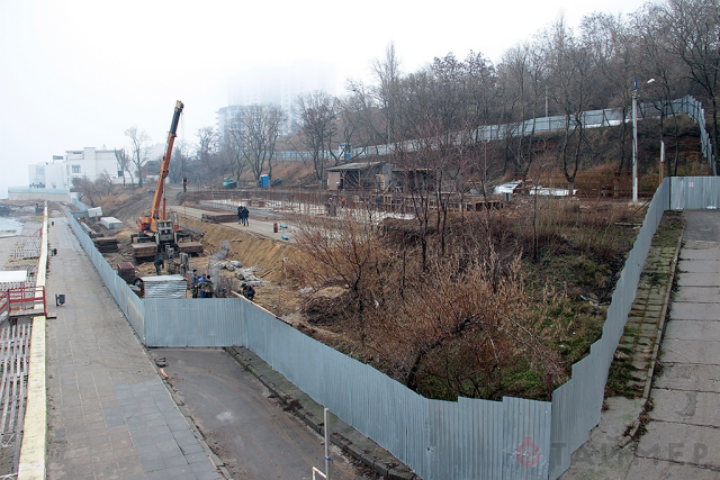 В Аркадии уничтожили офис КП «Побережье». Фото