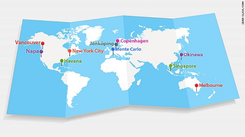 Названы самые «здоровые» города мира