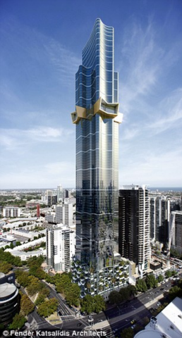 В австралийском Мельбурне будет построен самый высокий небоскреб в Южном полушарии. Фото